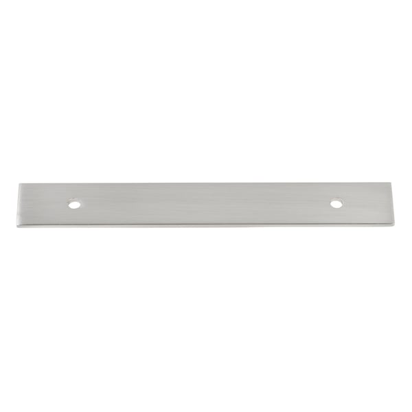 Gliderite Hardware 7-1/4 in. Satin Nickel Squared Back Plate 5-1/16 in. Center to Center - 7342-128-SN 7342-128-SN-1 - main